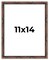 11x14 Bamboo Picture Frame with UV-Resistant Acrylic & Acid Free Backing, Available in 4 Finishes - Brown, Black, Gold, and Natural